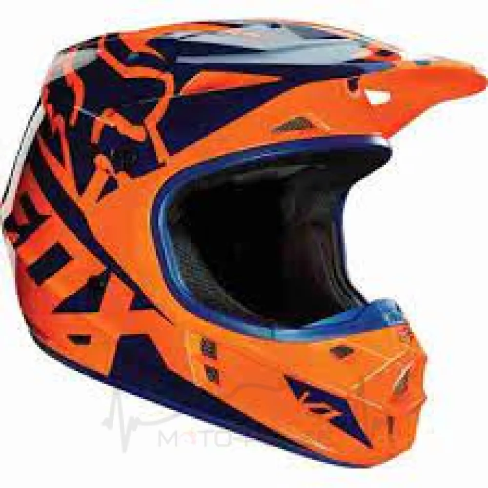 Мотошлем Кросс/Эндуро FOX V1 RACE Orange/Blue (XXL)