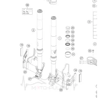 Втулка вилки нижня KTM 43578014