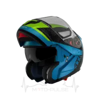 Мотошлем Flip-up MT Atom Adventure A7 Gloss Blue M