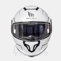 Мотошлем Flip-up MT Helmets ATOM SV Solid Gloss White XS