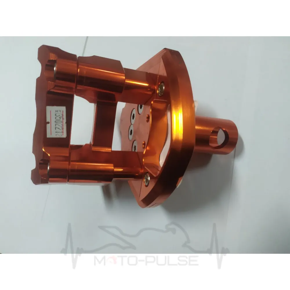 Крепление руля CNC на траверсу (Orange)  под 22мм