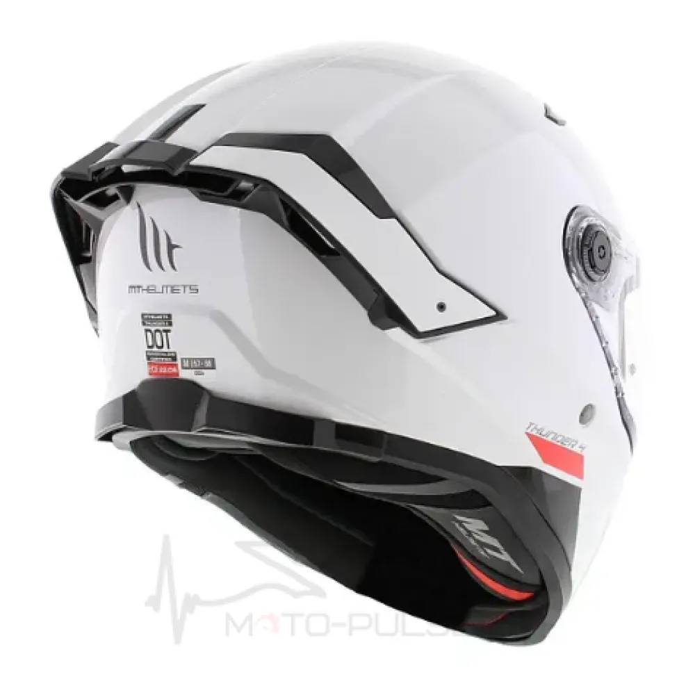 Мотошлем Интеграл MT Thunder 4 SV Solid White XL