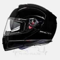 Мотошлем Flip-up MT Atom Black Gloss (XL)