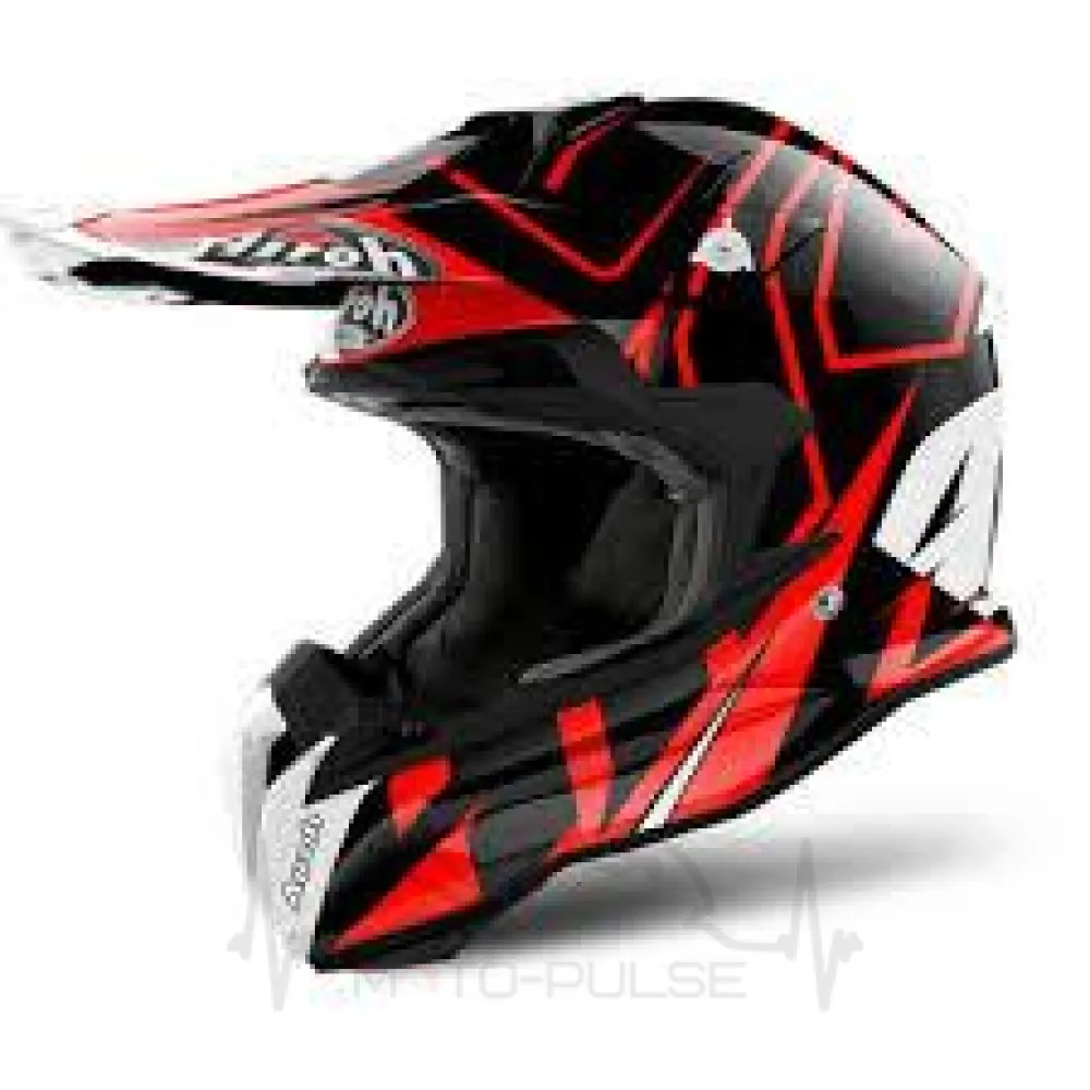 Мотошлем Кросс/Эндуро Airoh terminator open vision shock red gloss (L)