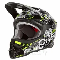 Мотошлем Кросс/Эндуро Oneal 3SRS Attack 2.0 (0627-204, L, Black/Yellow/White)