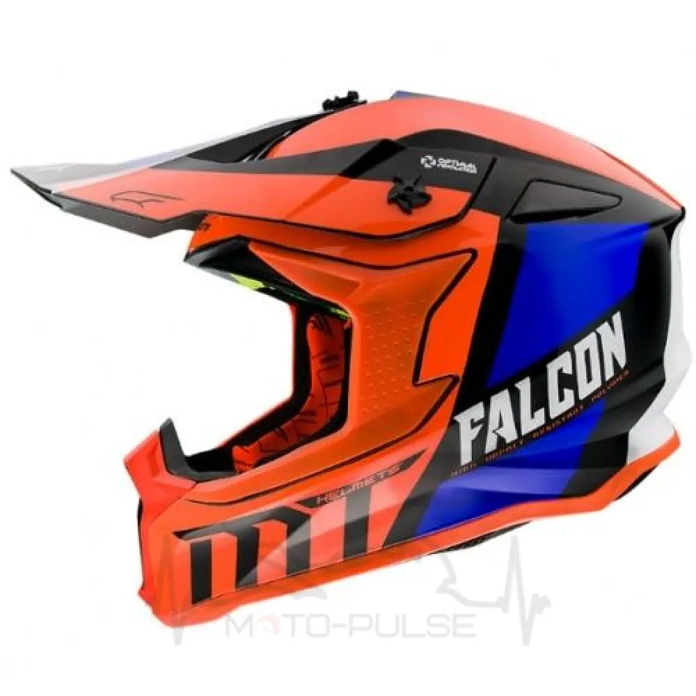Мотошлем Кросс/Эндуро  MT FALCON Warrior Blue/Black/White (L)