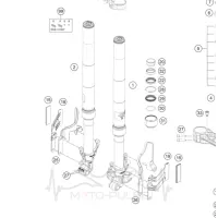 Втулка вилки нижня KTM 43578014