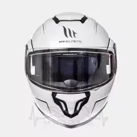 Мотошлем Flip-up MT Helmets ATOM SV Solid Gloss White XS
