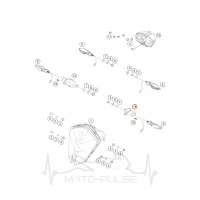 Кріплення повороту лівого KTM 790 890 Adventure 63514010090