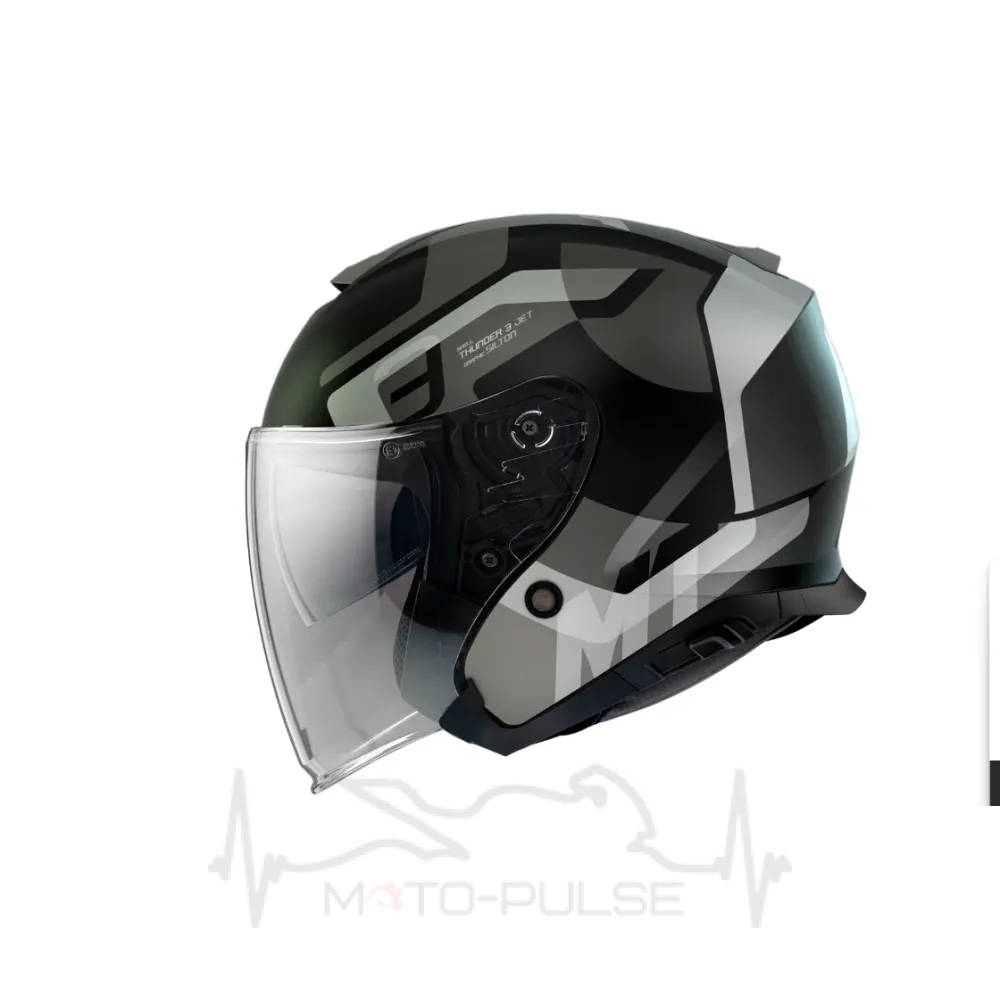 Мотошлем Открытый MT Thunder 3 Jet Silton B2 Matt Grey (XL)