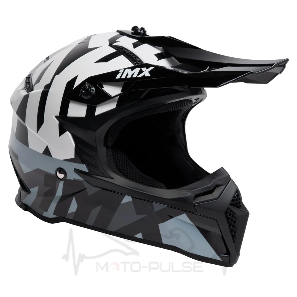 Мотошлем Кросс/Эндуро IMX Black/White/Grey (L)