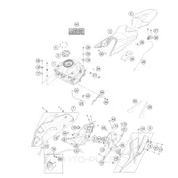 Пластик боковой правый KTM Duke 390 93008051000BH