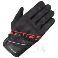 Мотоперчатки RS TAICHI RUBBER KNUCKLE BLACK RED M
