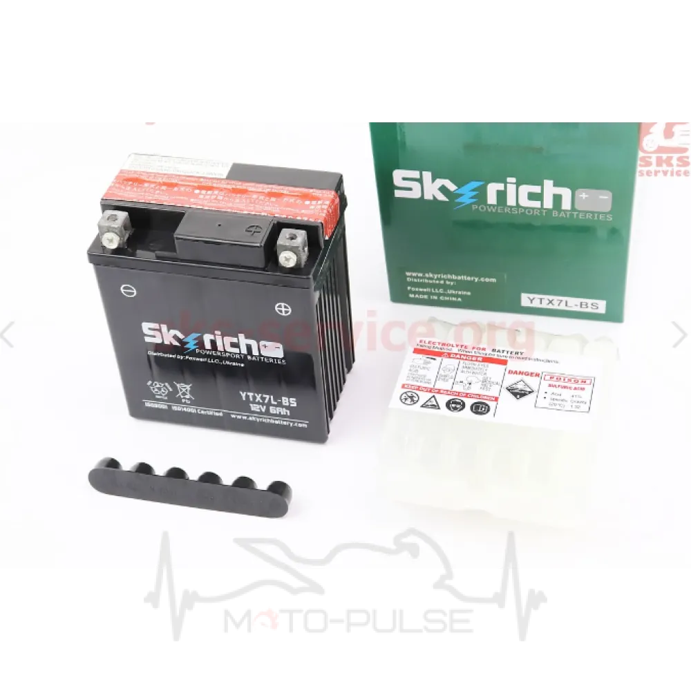 
Аккумулятор7А YTX7L-BS   110*70*126 TCS
