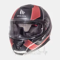 Мотошлем Интеграл MT Thunder Trace Black/Red (Размер: XS)