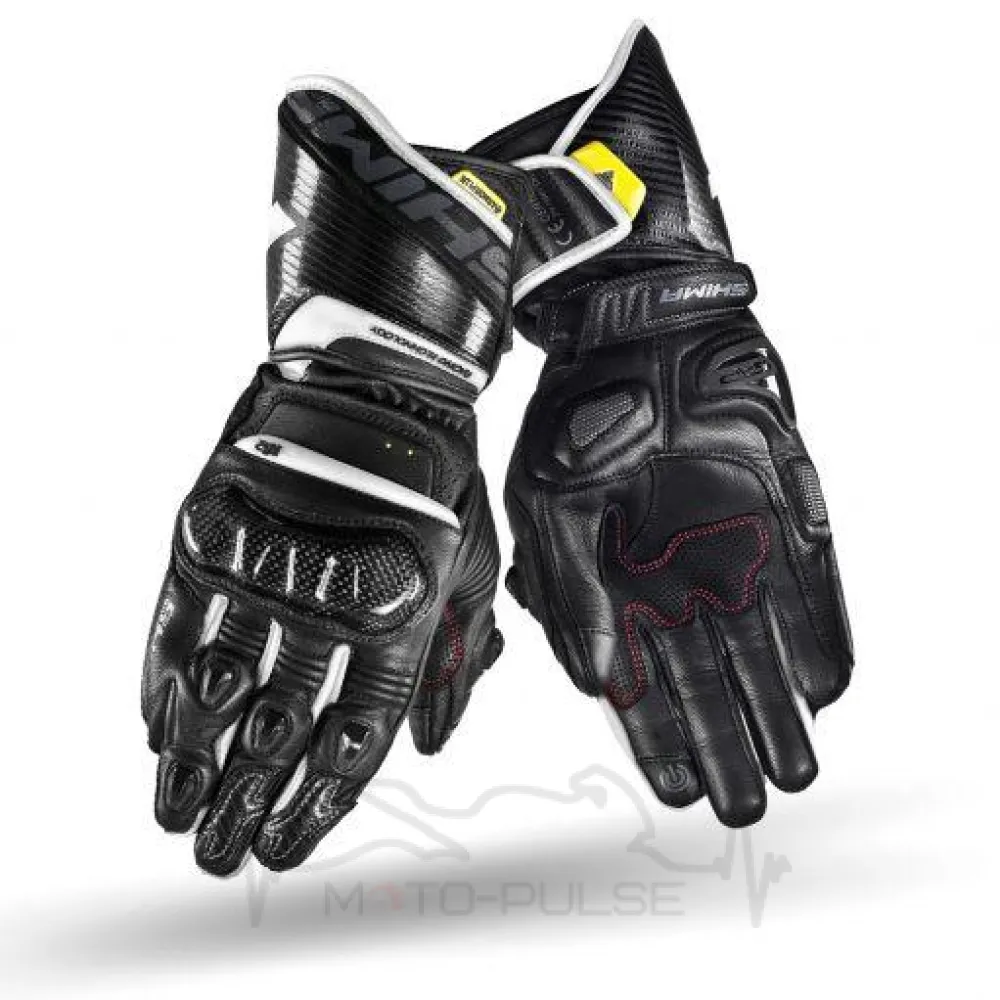 Мотоперчатки кожанные Shima RS-2 Black\ White (XXL)
