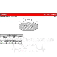 Колодки тормозные FDB659P