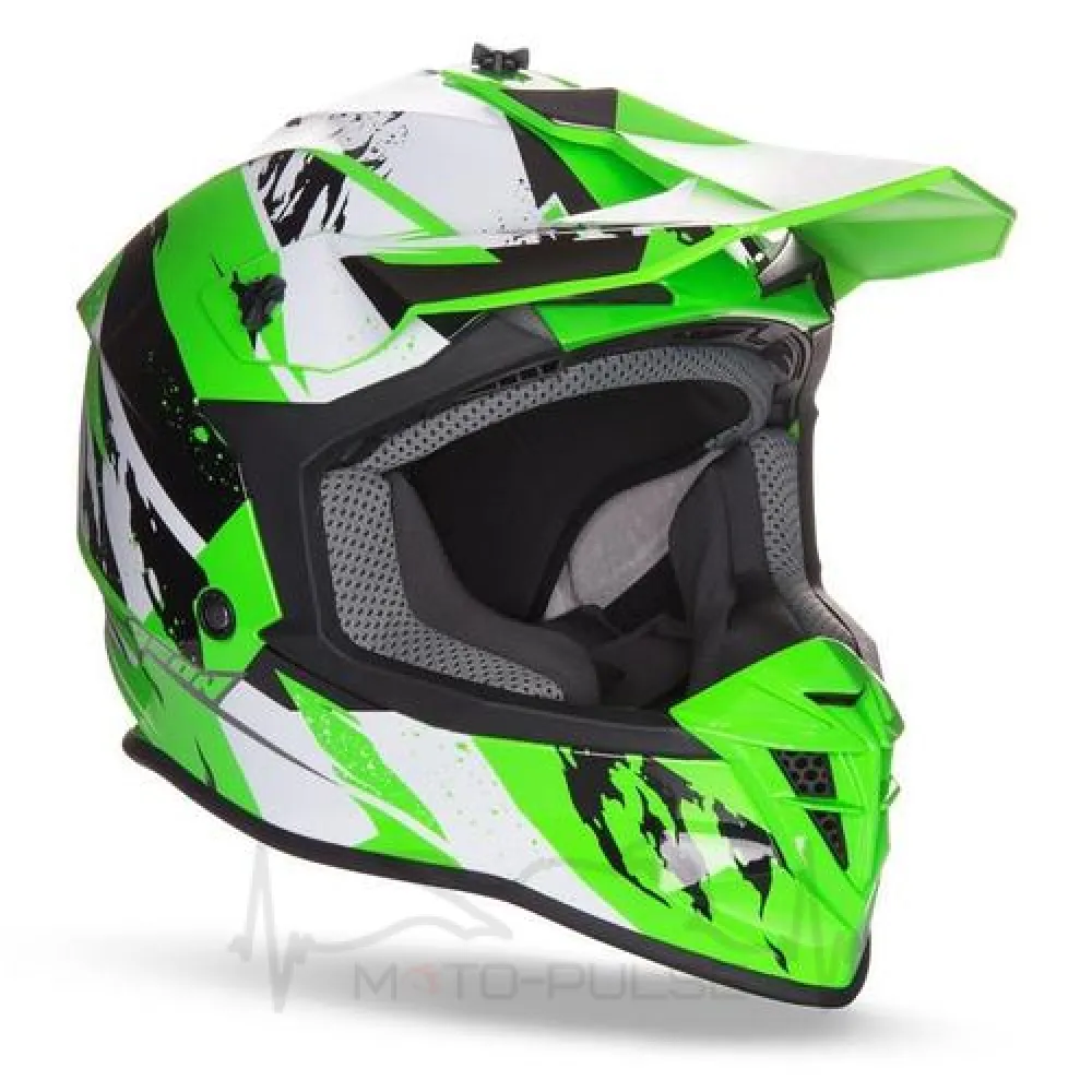 Мотошлем Кросс/Эндуро  GEON 633 MX  Black /Neon Green (M)
