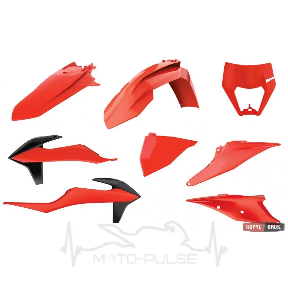 Комплект пластику Polisport ENDURO kit for KTM [Flo Orange] EXC/EXC-F (2017-2019)