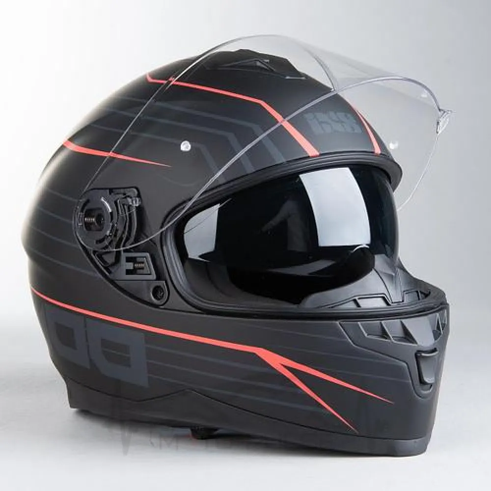 Мотошлем Интеграл IXS HX 1100 2.1 Black Red Matt (XL) K