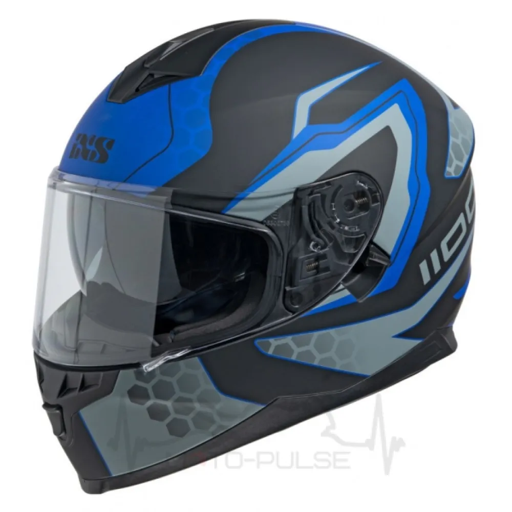 Мотошлем Интеграл IXS HX 1100 2.2 Black Blue Matt (XL) (X14082-M34) MD