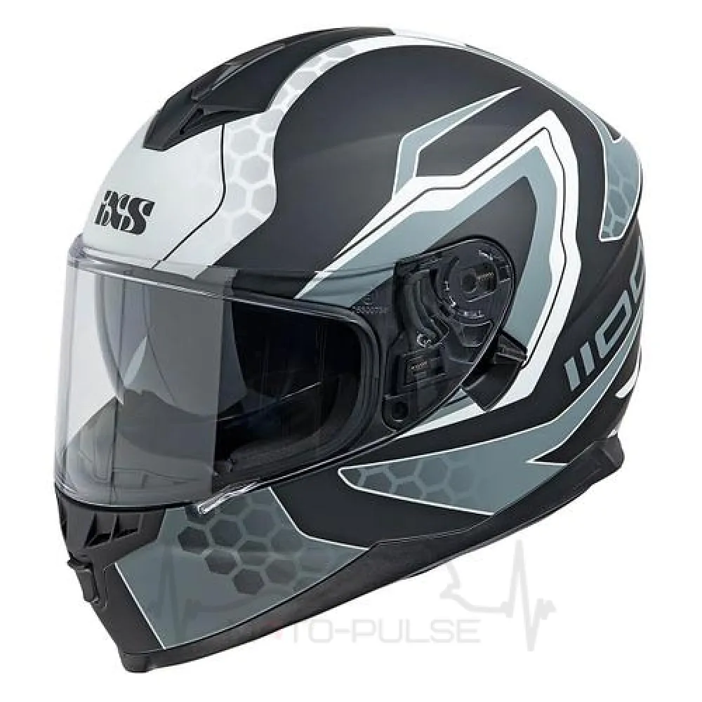 Мотошлем Интеграл IXS HX 1100  2.2 Black Grey Matt  (XL) MD