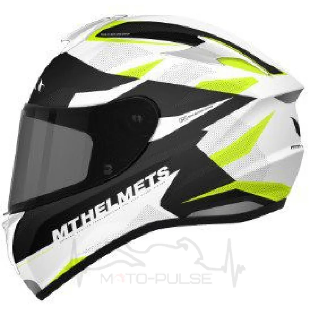 Мотошлем Интеграл MT Targo Enjoy White/Black/Yellow (Размер: M)