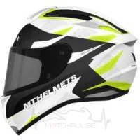 Мотошлем Интеграл MT Targo Enjoy White/Black/Yellow (Размер: M)