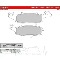 Колодки тормозные FERODO FDB2048P
