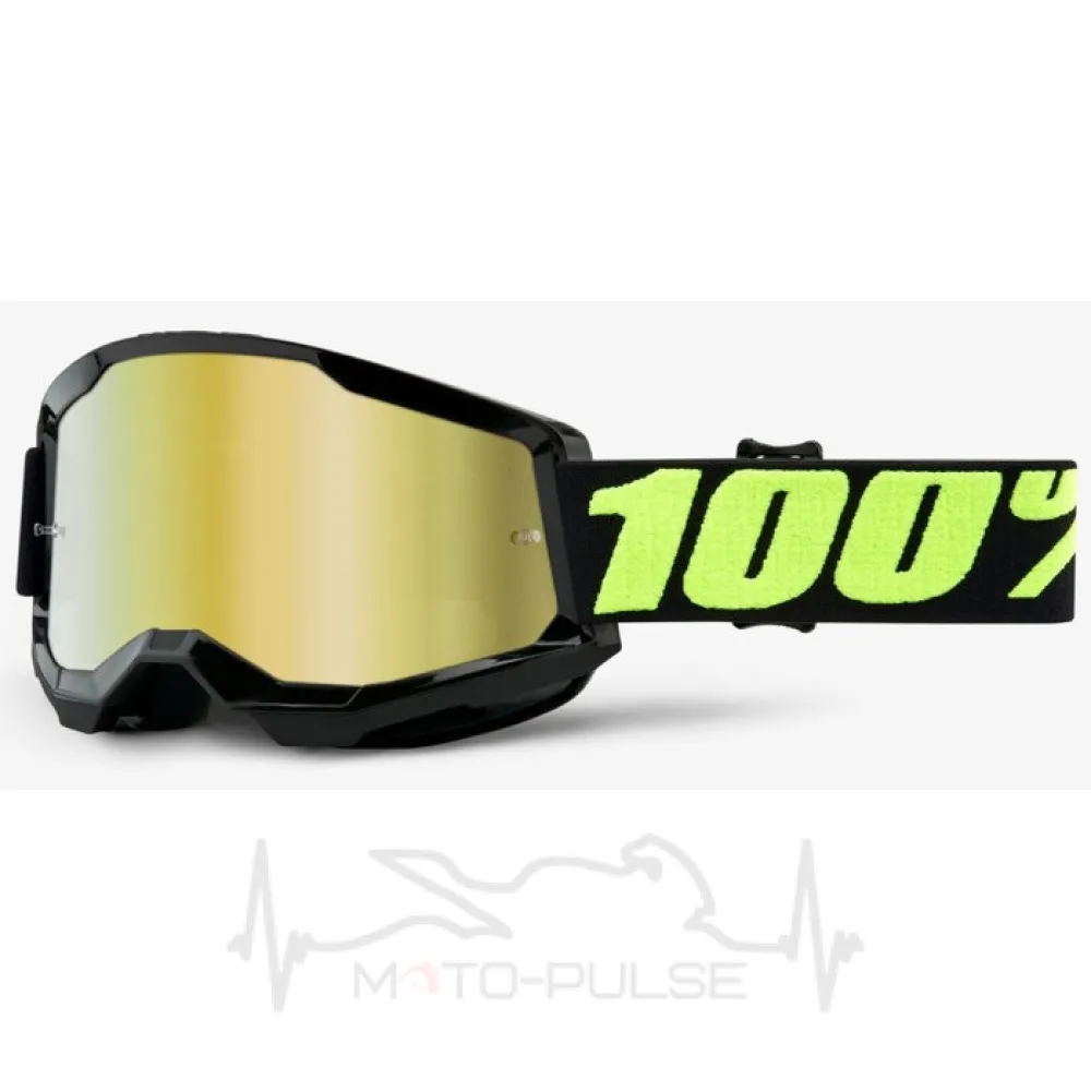 Очки кроссовые 100% STRATA 2 Goggle Upsol - Mirror Gold Lens