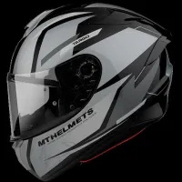 Мотошлем интеграл MT Targo PRO Sound A2 Gloss Gray (S)