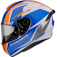 Мотошлем интеграл MT Targo PRO Sound A2 Gloss Pearl Orangge (S)
