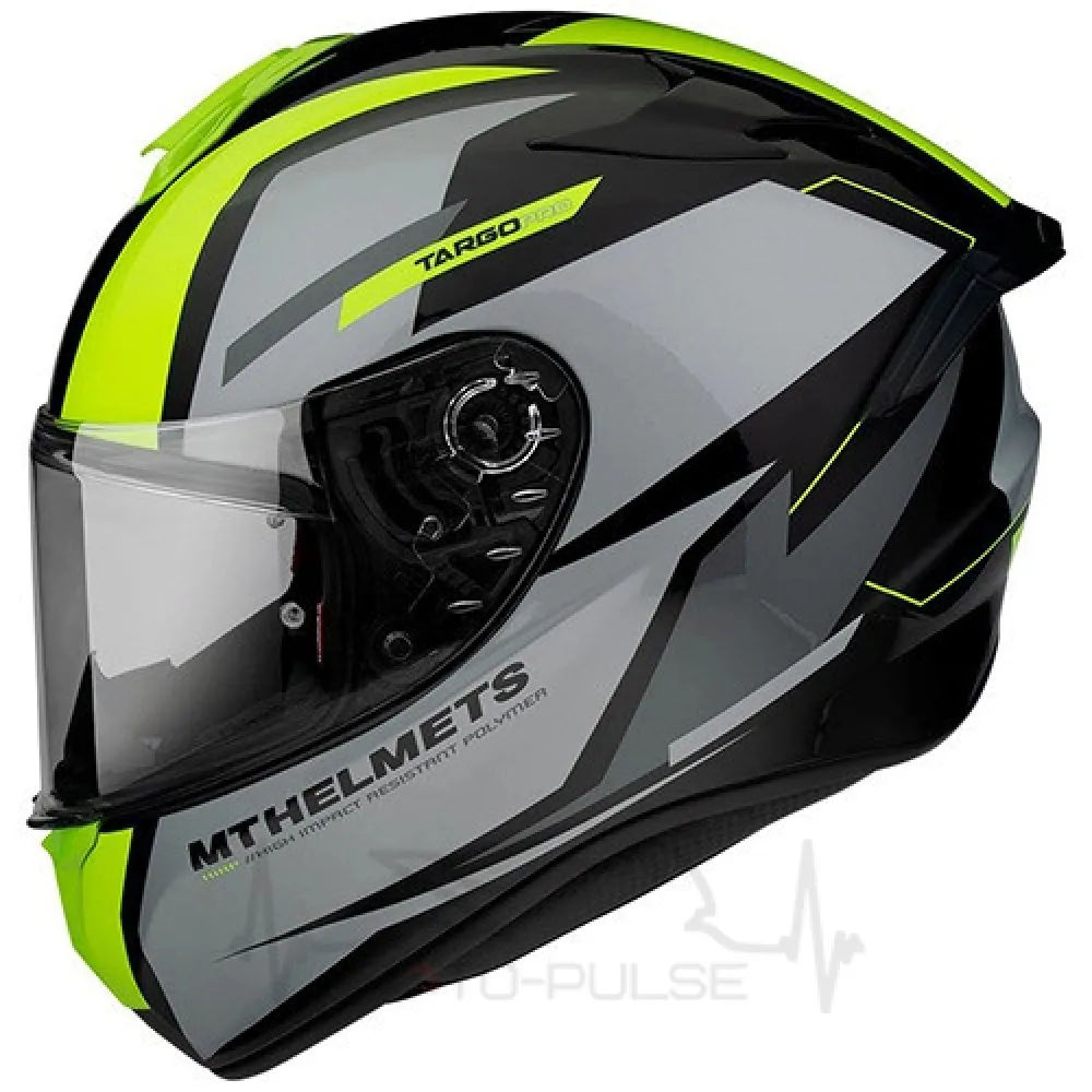 Мотошлем интеграл MT Targo PRO Sound Flou Yellow (M)