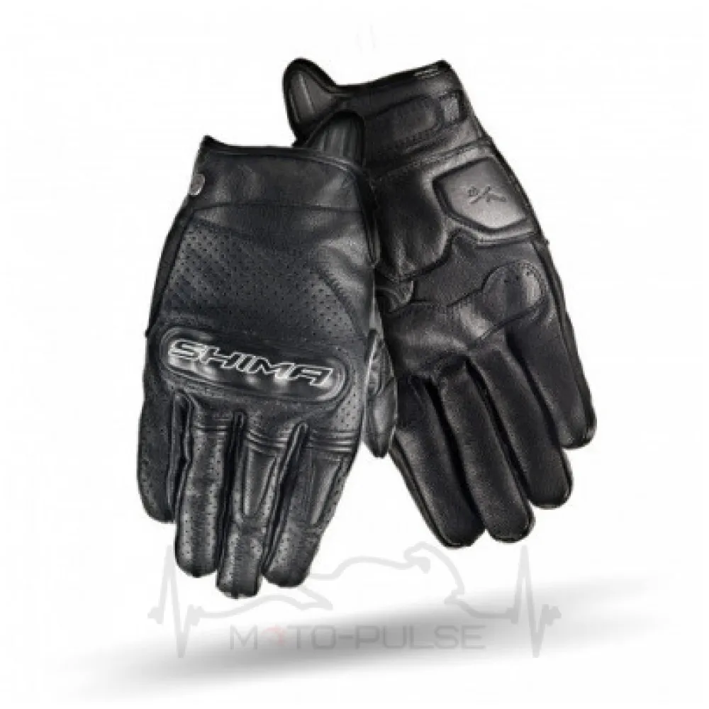 Мотоперчатки кожанные  Shima Calibre black (L)