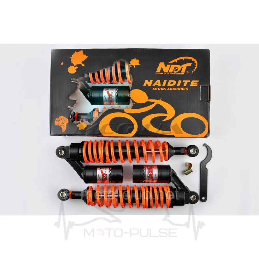 Амортизаторы (пара) 340mm, газомасляные (оранжевые) NDT