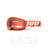 Очки кроссовые 100%  STRATA 2 Goggle Orange - Clear Lens	