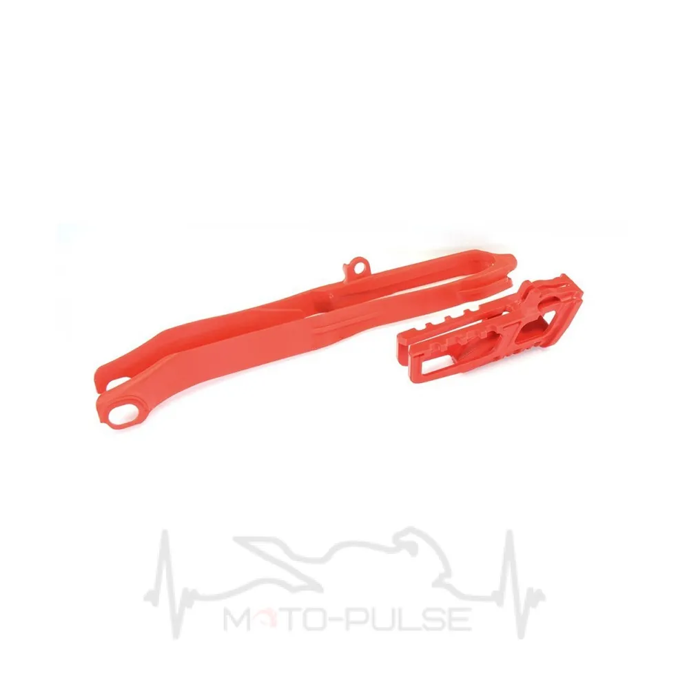 Слайдер цепи + ловушка Polisport Chain guide + swingarm slider - Honda [Red]