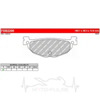 Колодки тормозные FDB2200P