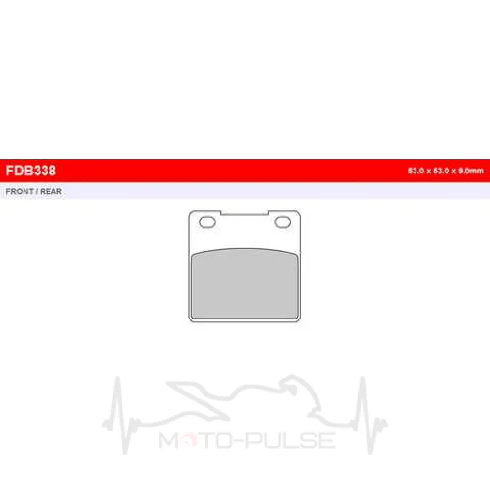 Колодки гальмівні Ferodo FE FDB338P = FDB338P-AXLE=F/R