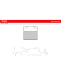 Колодки гальмівні Ferodo FE FDB338P = FDB338P-AXLE=F/R