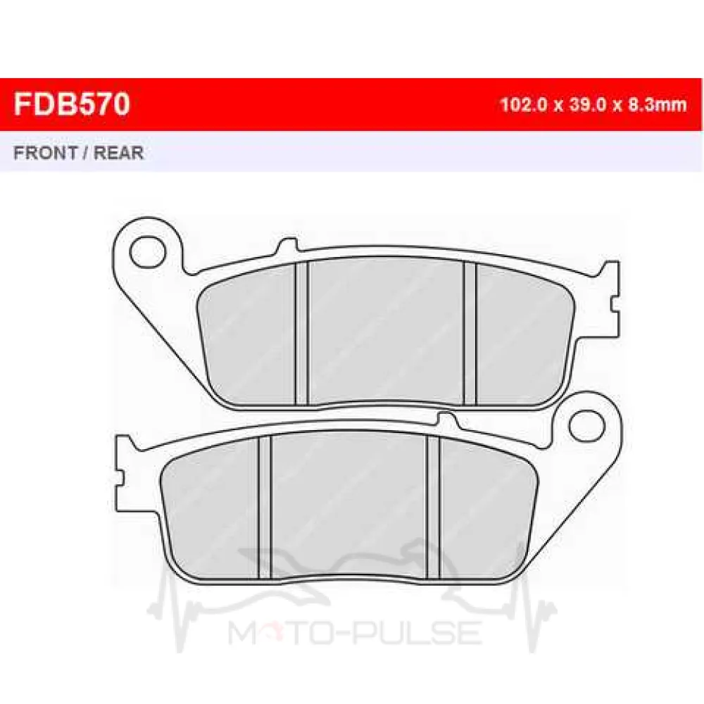 Колодки тормозные FE FDB570EF
