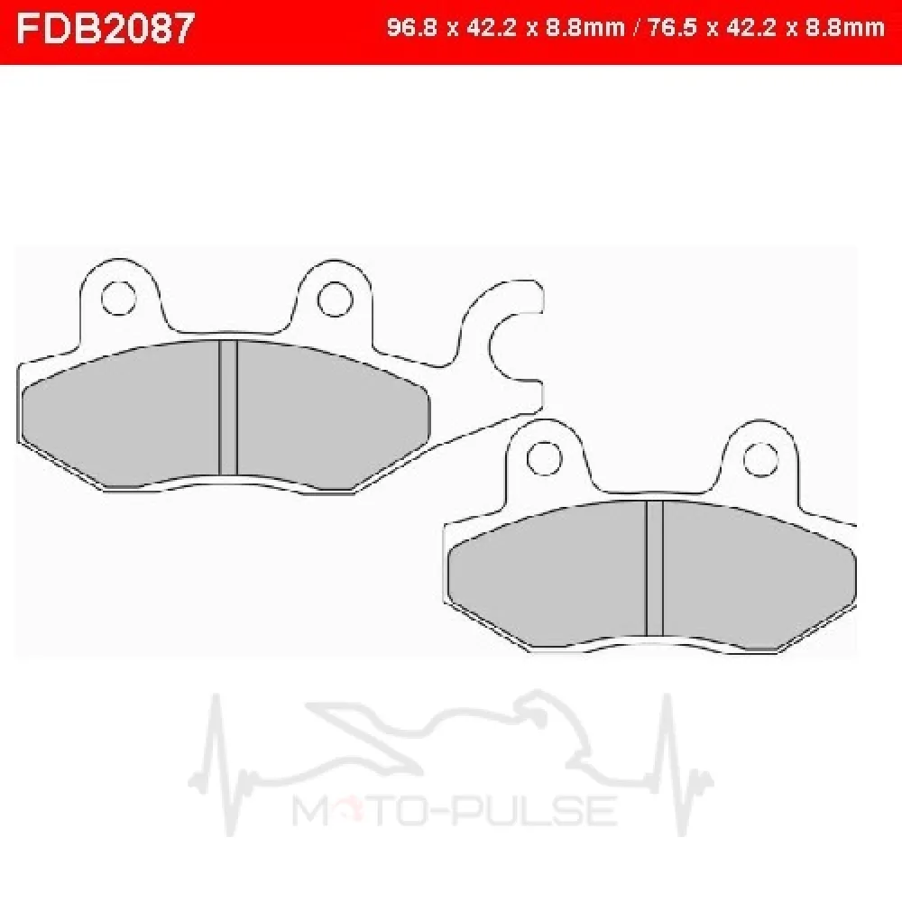 Колодки тормозные  Ferodo FDB2087EF