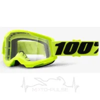 Очки кроссовые 100%  STRATA 2 Goggle Yellow - Clear Lens