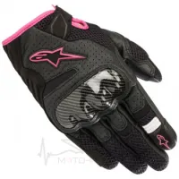Мотоперчатки женские Alpinestars Stella SMX-1 Air V2 кожа/текстиль Black/pink (XS) K