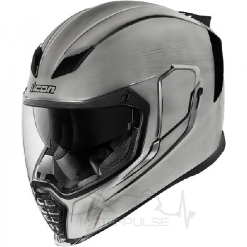 Мотошлем Интеграл ICON AIRFLITE QUICKSILVER 0101-10842 Silver (M) MD