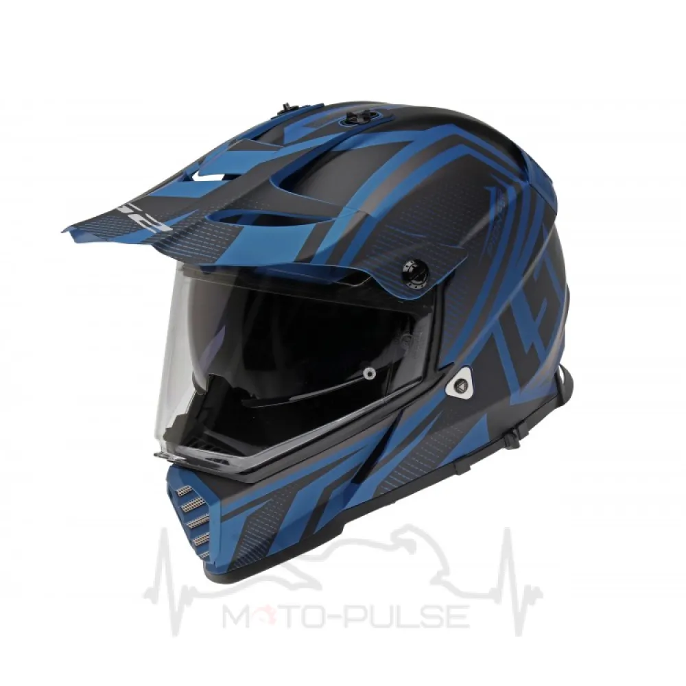 Мотошлем Dual-sport MX436 Pioner Master Blue\Gray (L)