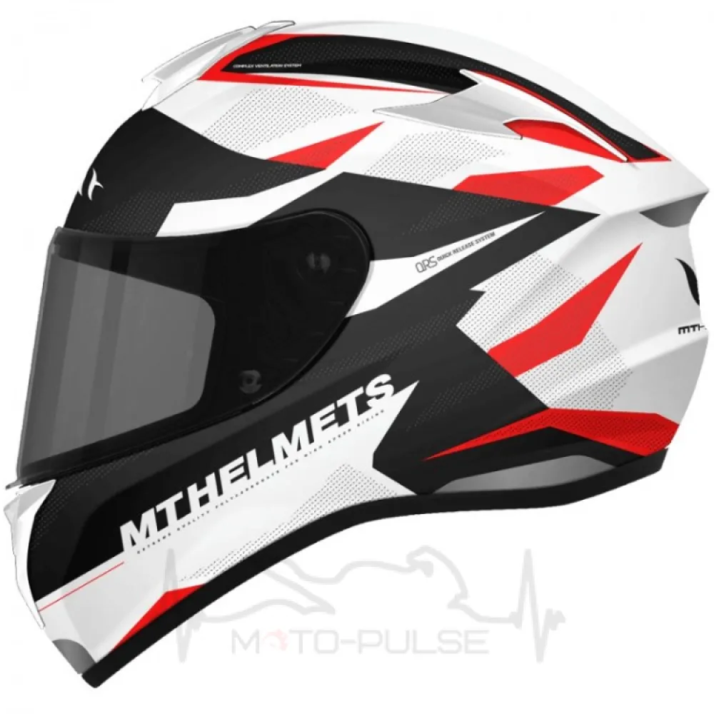 Мотошлем Интеграл MT Targo Enjoy White/Black/Red (Размер: XS)