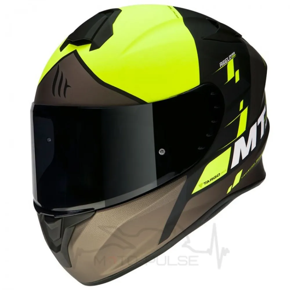 Мотошлем Интеграл MT Targo Rigel Yellow/Black/Brown (L)