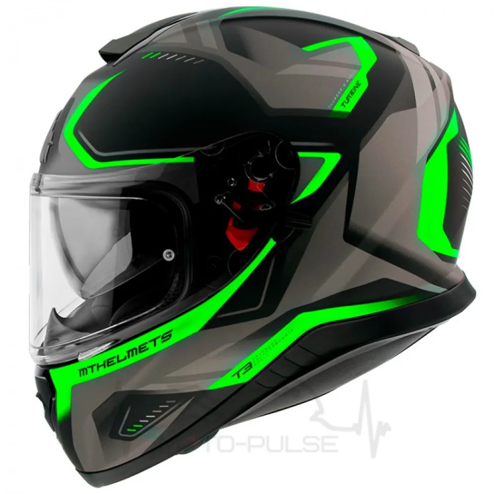 Мотошлем интеграл MT Thunder 3 SV Turbine Grey/Yellow (L) MP