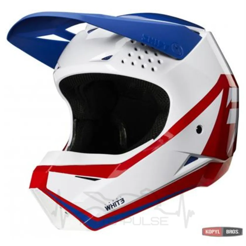 Мотошлем детский SHIFT YOUTH WHIT3 LABEL (YM) [WHITE RED]